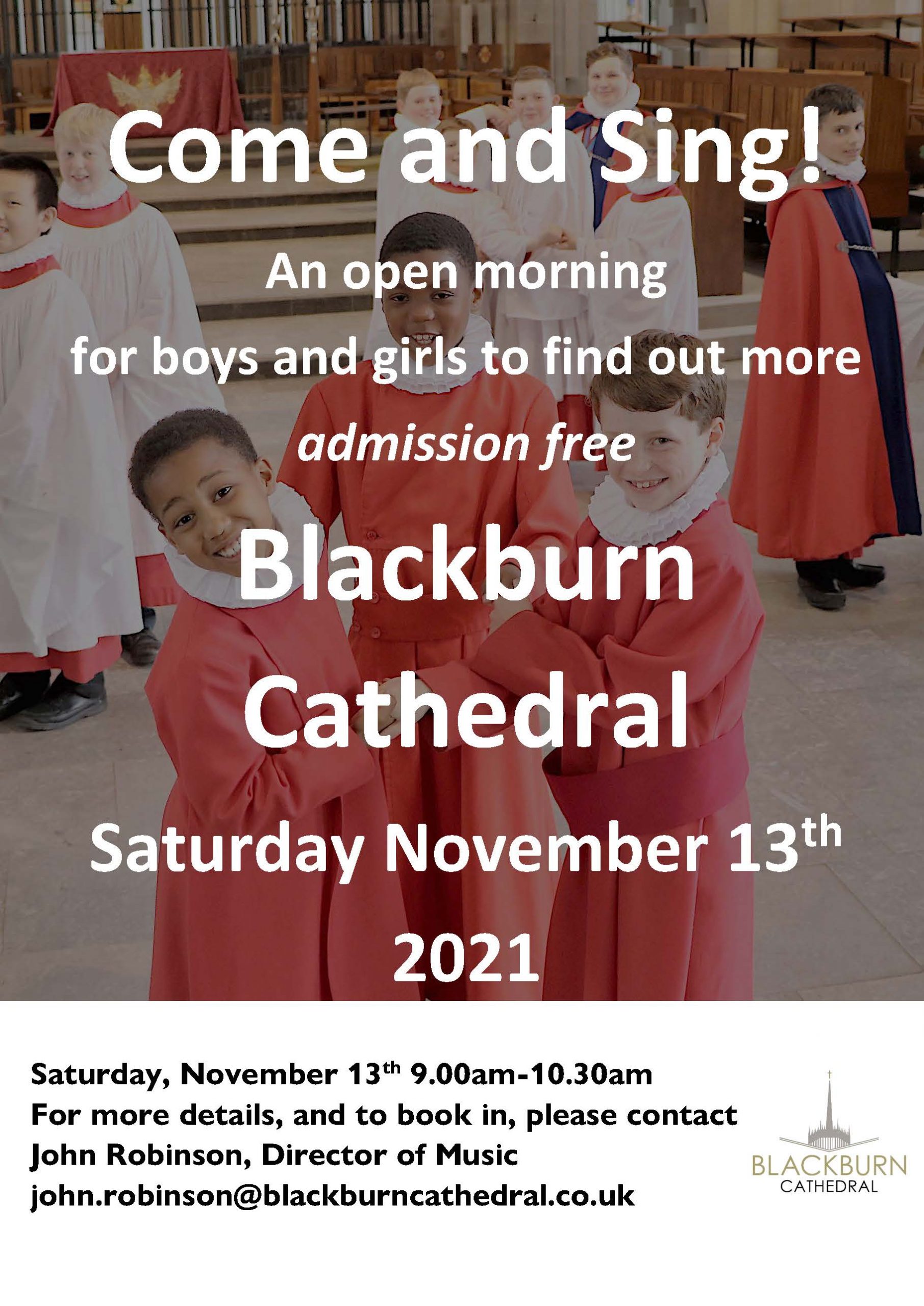 Open morning to come and sing at Blackburn Cathedral